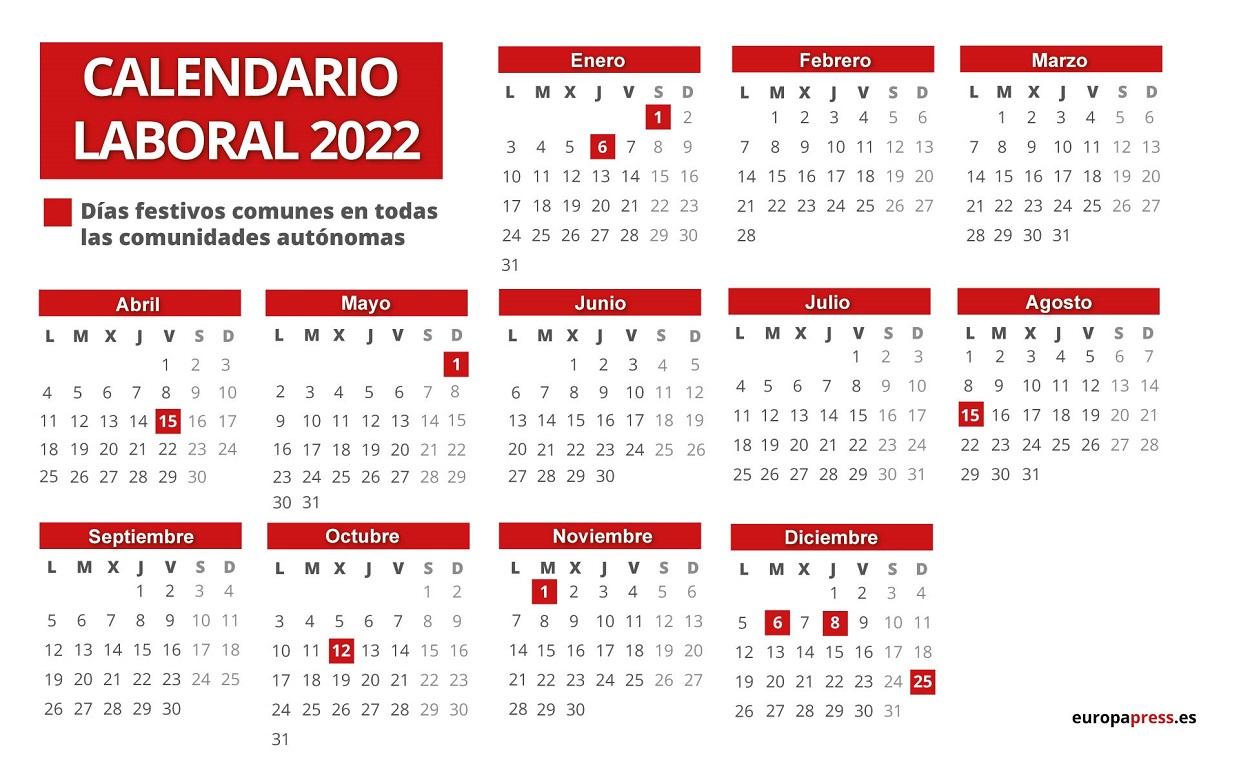Estos Son Los Días Festivos Y Puentes De 2022 Comprometidos Con La