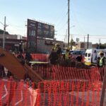 Autoridades atienden percance laboral en el paso Abastos-Independencia; hay un fallecido