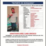 Madre de Jonathan Uriel Luna Orozco solicita apoyo a la Presidenta Claudia Seheimbaum para localizar a su hijo