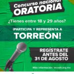Abren convocatoria para concurso nacional de oratoria dirigido a jóvenes de La Laguna