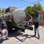 Simas refuerza abasto de agua con pipas